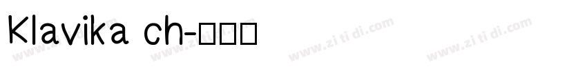 Klavika ch字体转换